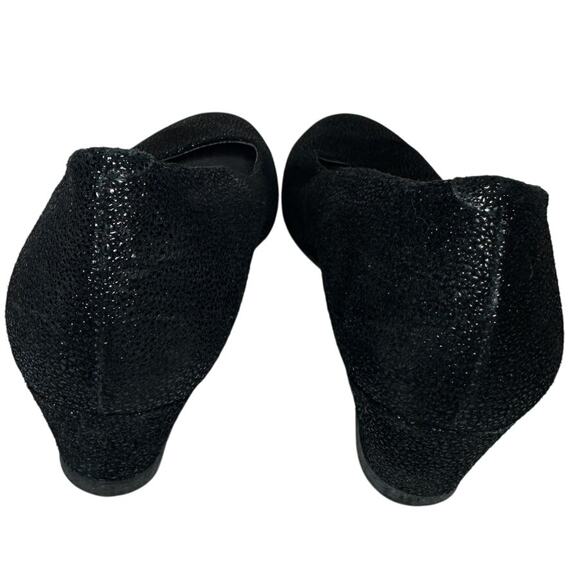 SAS Size 8 Women's Black Sofia Leather Comfortable Wedge Closed Toe Office Shoe - Picture 5 of 11